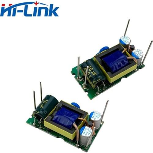 Free ship 2pcs/lot Open Frame HLK-5M12 12V 450mA 5W Hi-Link Mini Small AC to DC step down power module