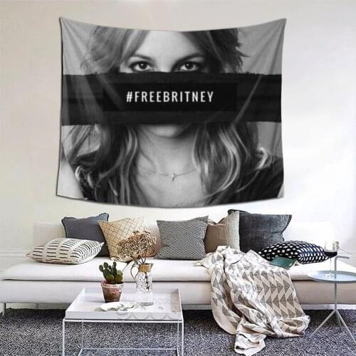 Free Britney Tapestry Famous star Tapestry Wall Bedspread kawaii Hanging Blankets For Bedroom Dorm