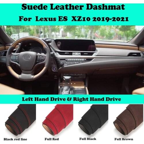 For Lexus ES XZ10 ES300 ES330 ES350 2019-2021 Suede Leather Dashmat Dashboard Cover Pad Dash Mat Car-Styling Carpet Accessories