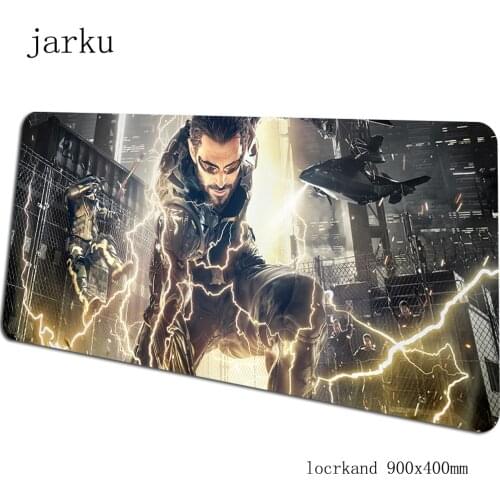 Deus Ex mouse pad gamer 900x400x2mm HD print notbook mouse mat gaming mousepad pad mouse desk High quality padmouse accessories