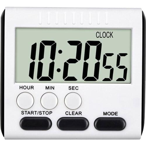 Multifunction Portable Magnetic Digital LCD Timer Count-Down Up Clock For BBQ Bakeware Sport Study Loud Clock Alarm