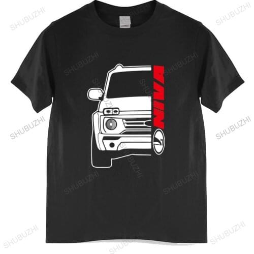 Fashion brand t shirt mens Lada Niva Bronto Car Auto Black T-Shirt Cotton men cotton tshirt unisex t-shirt teenagers cool tops