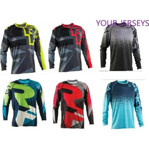 New Style Mens MOTO GP DH MX Motocross Off Road Jerseys Long Sleeve Motorcycle Clothing Quick Dry Downhill MTB Shirt FXR DH