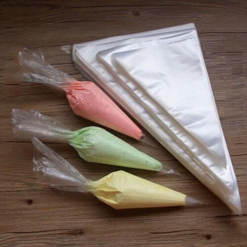 100PCS Disposable Piping Bags 10" 12" 13" Pastry Icing Frosting Bags Cake Decorating Supplies