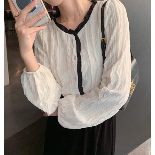 Pengpious Womens White Shirts