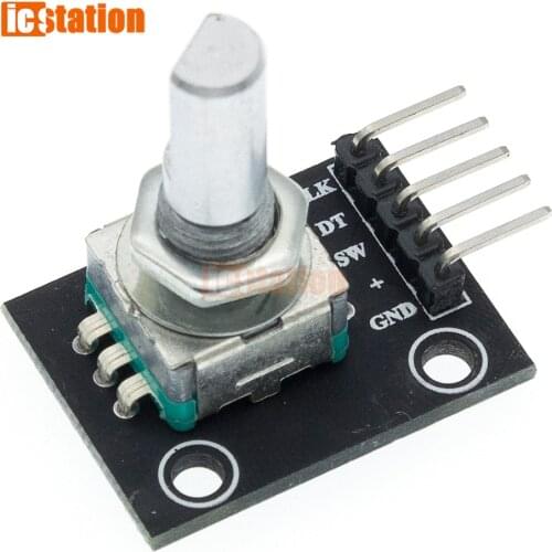 1PCS Grear IT 360 Degrees Rotary Encoder Module Brick Sensor Switch Development Board KY-040 With Pins ky 040