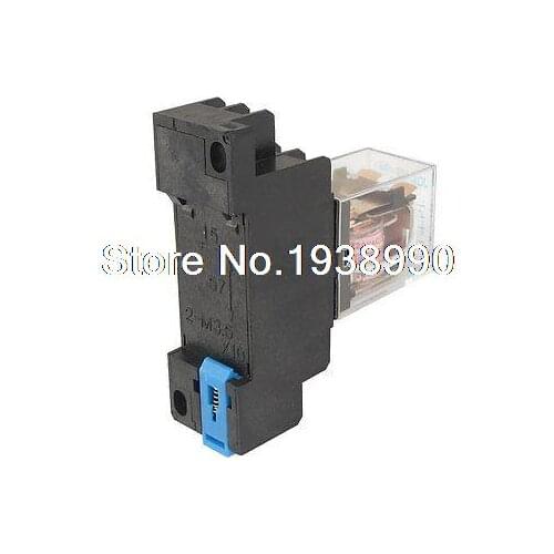 AC110V Coil Power Relay DPDT LY2NJ/HH62P-L/JQX-13F/10A With PTF08A Socket Base