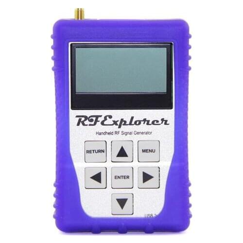 RF Explorer Model USB Digital Analyzer Oscilloscope 112KHz-100MHz WSUB1G Handheld Digital Spectrum Analyzer with Purple Case