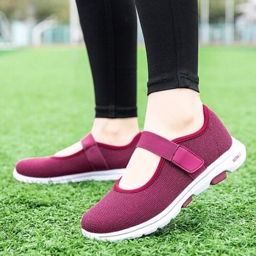 Fashion Women Shoes Casual Breathable Fly Weave Shoes Mesh Breathable Flat Shoes 2021 Tenis Feminino Non-slip Wearproof Slip-on