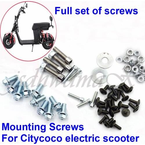 The Stainless Steel Screw for Citycoco Electric Scooter Full Set of Screw Accessories