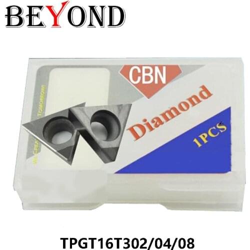 BEYOND Factory Outlet CBN TPGT TPGT16T302 TPGT16T304 TPGT16T308 high hardness TPGT16T3 INSERT Cubic boron nitride Lathe Tools