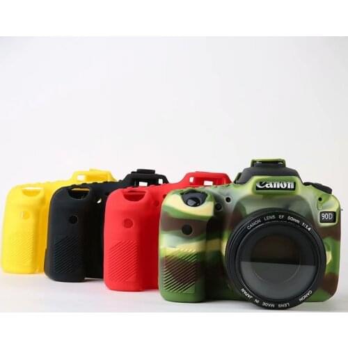 Camera Silicone Armor Skin Case Body Cover Protector for Canon 90D 77D 750D 5D2 5D3 5D4 6D EOS RP 5D II III IV