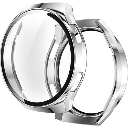 Hard PC Case Cover With 9H Tempered Glass Screen Protector Bumper Full Cover Case for Huawei Watch GT2e Shell Protector