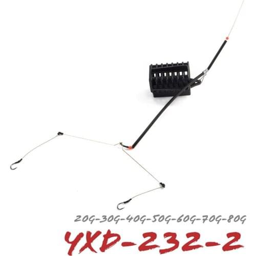 Fishing Group 1PC 20-80g Feeder Carp Leader Steel Round Circular Black Bait Cage Core Line Method