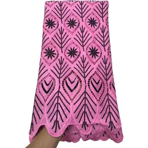 5yards swiss lace fabric tissu african dry lace fabric cotton embroidery silk lace guipure cord lace high quality for wedding