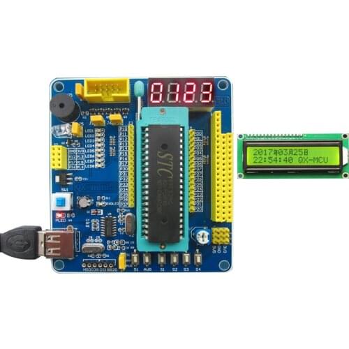 51/AVR MCU Minimum System Board 51 MCU Learning Board 51 MCU Development Board with LCD