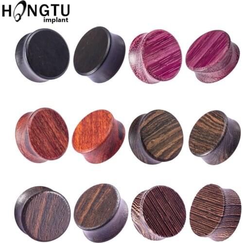8-25mm Plugs and Tunnels Big Size Ear Tunnel Earrings Ear Stretcher Wood Expander Men Ear Piercing Body Piercing Tunnels Gauge