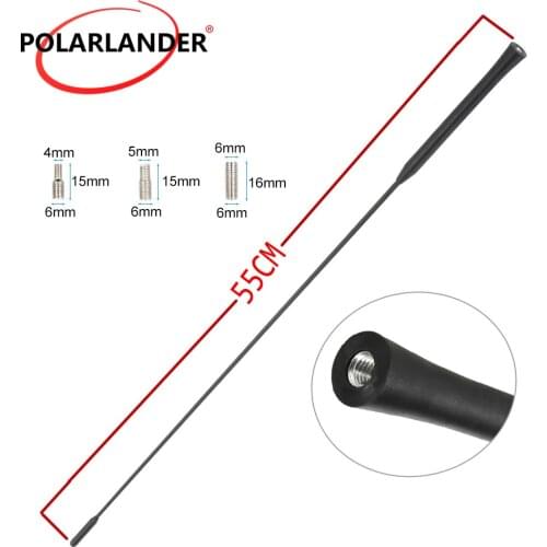 Vigothrive Antenna Aerial Universal Car Roof Radio Antenna Black Color Auto Radio AM/FM Replacement Car antenna + 3 Screws