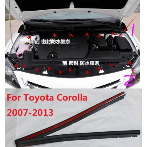 CAPQX For Toyota Corolla 2007-2013 Car Front Engine Bonnets cover hood waterproof Rubber Seal Strip Seal Edge sealing strip