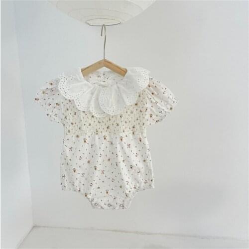 Angoubebe 212H86 double floral layer short sleeve lovely romper