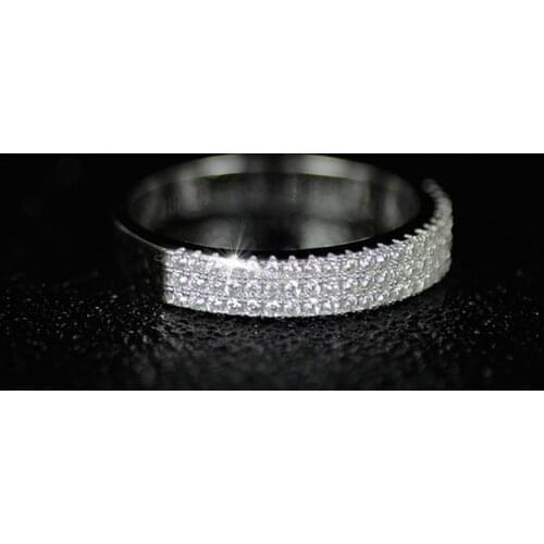 925 Silver Diamond Rings for Woman Couple Engagement Ring Butterfly Wedding Nose Ring Jewelry Silver Silicone Ring for Luxury