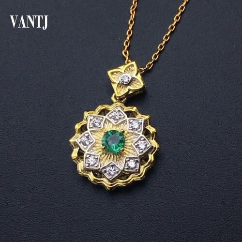 Real Natural Emerald Pendant Sterling 925 Silver Gemstone Oval4*6mm Necklace Fine Jewelry For Woman Lady Party Wedding Gift