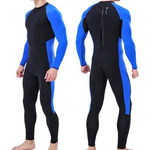 Summer Surf Swimsuit Mens Suit One-piece Scuba Diving Snorkeling Surfing Diving Suit Sunscreen Swimwear Quick-Drying Wetsuit