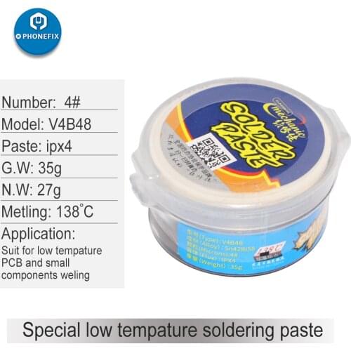 MECHANIC Original Solder Tin Paste Low Temperature LPX4 138C Soldering Paste Flux PCB IC Welding Soldering Tool for Metalworking