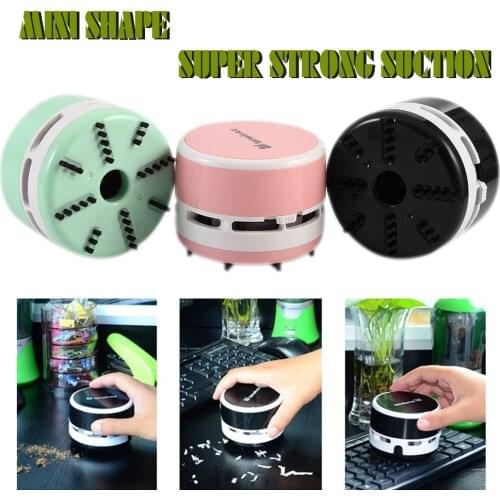 Useful Desktop Vacuum Cleaner Small Size Clean Scraps Machine Portable Dust Collector For Notebook Computer Keyboard