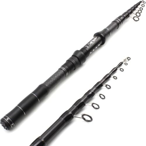 2.4M2.7M3.0M Multifunction telescopic fishing rod carbon carp rod Portable Travel for Fresh Salt Water Trout Spinning Rod pesca