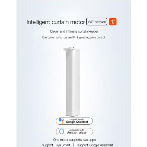 Tuya Wifi Curtain motor Smart Curtain Motors Electric Tuya APP Wireless Remote Control voice control for Google Assistant Alexa