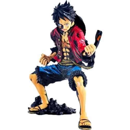 One Pieces Monkey D Luffy Busoshoku Haki Battle Version Anime Action Figure Model Statue Collection Toy Desktop Decoration Figma