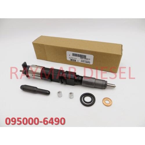 Genuine Diesel Common Rail Fuel Injector 095000-6490 for John D 6068 & 4045 RE529118, RE546781, RE524382, SE501926