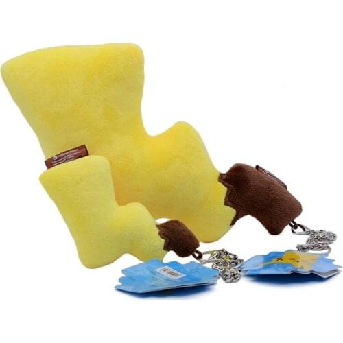 Pokemon Pikachu Plush Keychain Lightning Tail Anime Backpack Pendant Accessories Car Keyring Toy Doll Boys and Girls Gifts