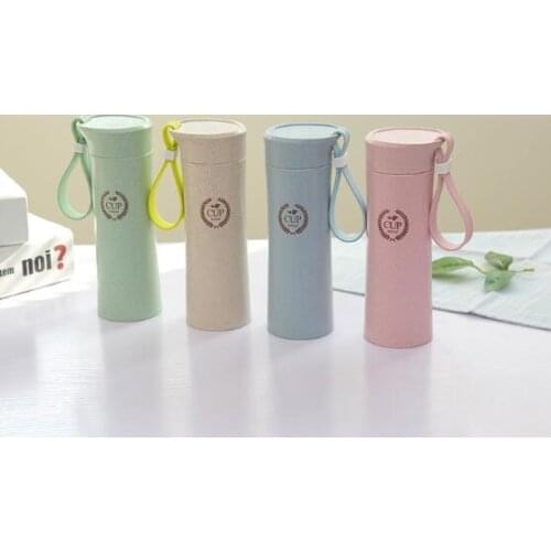 Wheat straw fiber portable leakproof portable creative simple cup