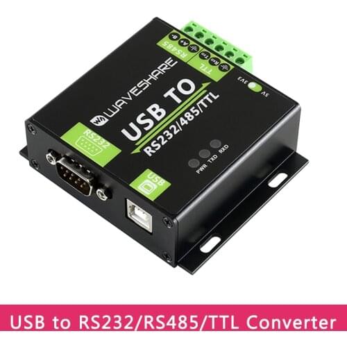 USB to RS232/485/TTL Interface Converter Industrial Isolated with Original FT232RL TVS for Windows 10/8/7/XP