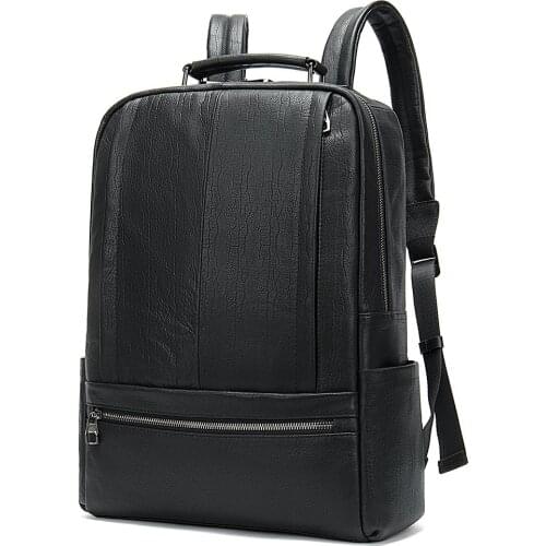 2021 New Natural Cow skin 100% Genuine Leather Mens Backpack Large Capacity Laptop Leather Backpack Male Waterproof Travel Bags