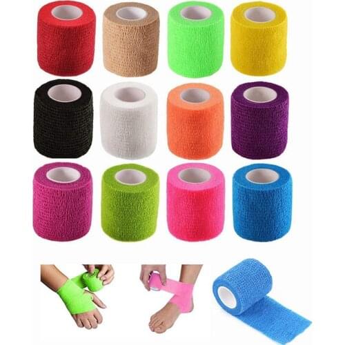 12 PACK Self Adhesive Bandage Wrap Vet Wrap for Pets Stretch Self Adherent Tape for Athletic Sports2.5/5/7.5/10/15 CM Width