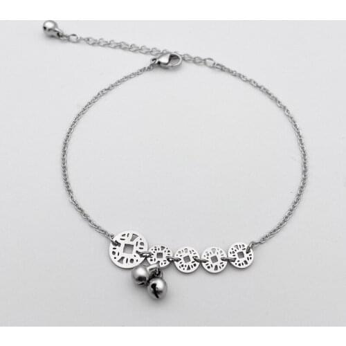 Titanium steel hollow fashion bell bracelet female simple all-match jewelry