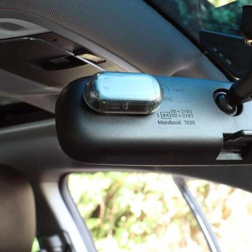 New 1PCS Universal Solar Car Alarm LED Light for Mitsubishi ASX/Outlander/Lancer Evolution/Pajero/Eclipse/Grandis