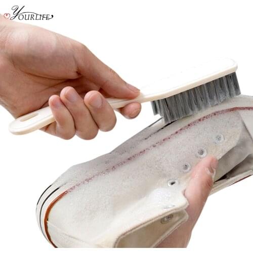 OYOURLIFE 1pc Plastic Cleaning Brush Shoes Cleaning Brush Soft Hair Washing Shoes Brush Household Cleaning Tool
