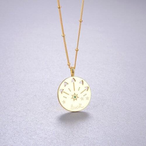2021 Simple Classic Fashion Personality Vintag Elegant Luxury Lucky Star S925 Silver Necklace 18k Gold Plated