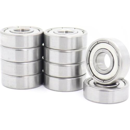 608ZZ Bearing 8x22x7 mm 10PCS Miniature 3D Printer Parts Skateboard Scooter Roller Skates Wheel 608 Z ZZ Ball Bearings 608Z