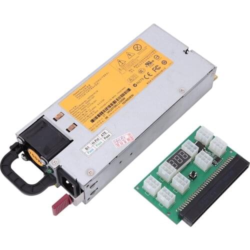 750W Server Power Supply with Breakout Board+Cables HSTNS-PL18 DPS-750RB A 60Hz 12V 62.5A Switching power supply 100%Strict test