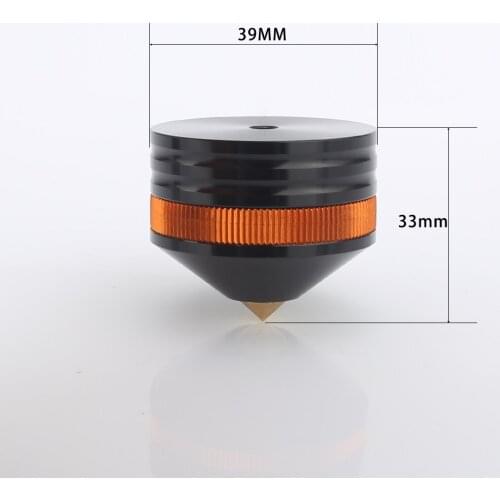 4xAudiocrast FT004 39X33mm Aluminum Speaker Shock Spike Adjustable Stand Feet Isolation Base Pads