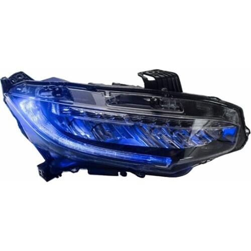 Goodmolds Car Led Head Lamp Fit For Honda Civic 2016-Up Head Light With Moving Turn Signal