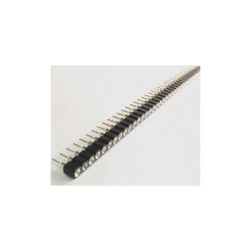 Free shiping one lot 10pcs 1x40 Pin 2.54 Round Female Pin Header 2.54mm high quality