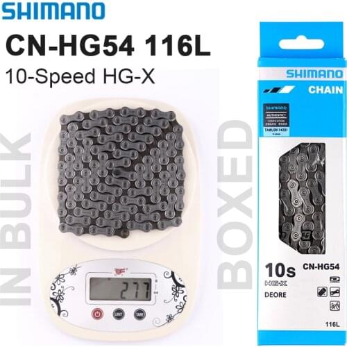 Shimano Deore HG54 Chain 10 Speed 116 Links MTB Bicycle Chains Mountain Bike HG-54 Bikes Part for Deore M670 M6000 M610 M591