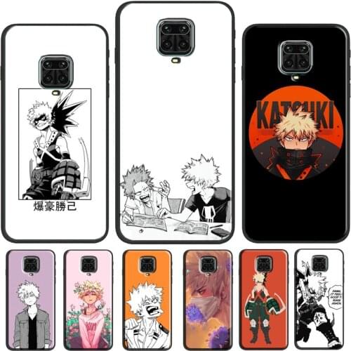 My Hero Academia Bakugou Katsuki Case For Xiaomi Redmi Note 10 Pro Note 7 8 9 Pro 8T 9S Back Cover For Redmi 9 9A 9C 9T K40