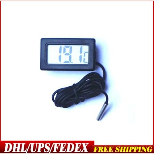 DHL/Fedex 200PCS 100pcs Digital LCD Indoor Convenient Temperature Sensor Humidity Meter